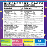 Ingredients showing magnesium bisglycinate and magnesium malate with B6, D3, 5-HTP and L-Theanine
